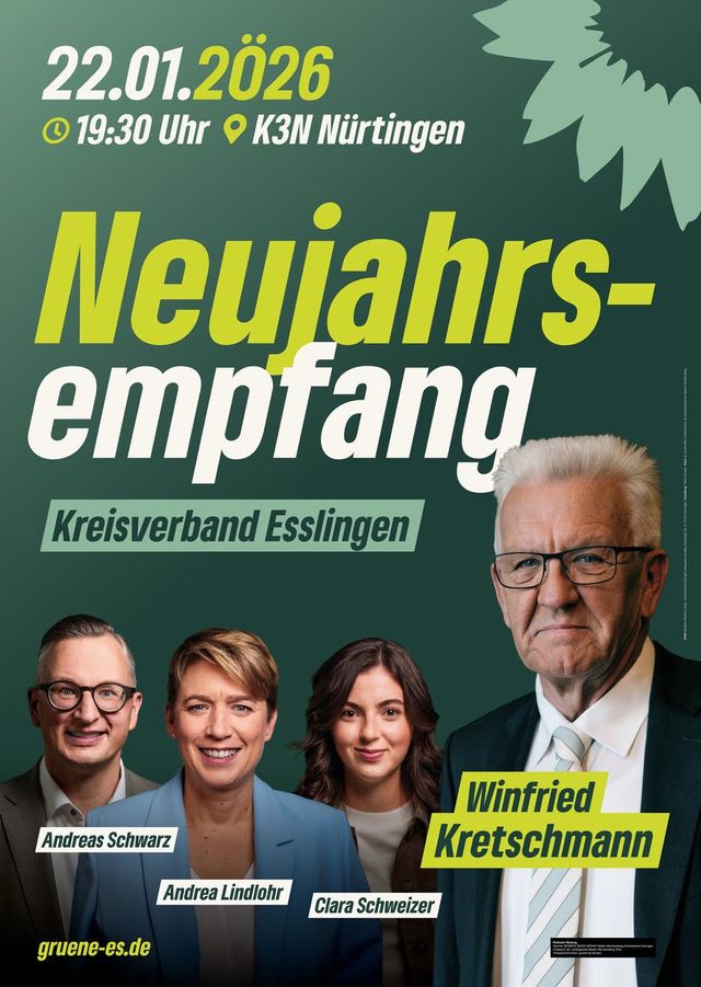 Neujahrsempfang der Grünen Kreisverband Esslingen